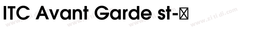ITC Avant Garde st字体转换